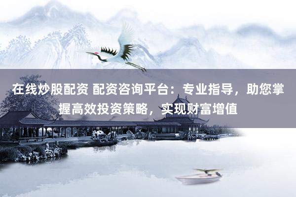 在线炒股配资 配资咨询平台：专业指导，助您掌握高效投资策略，实现财富增值