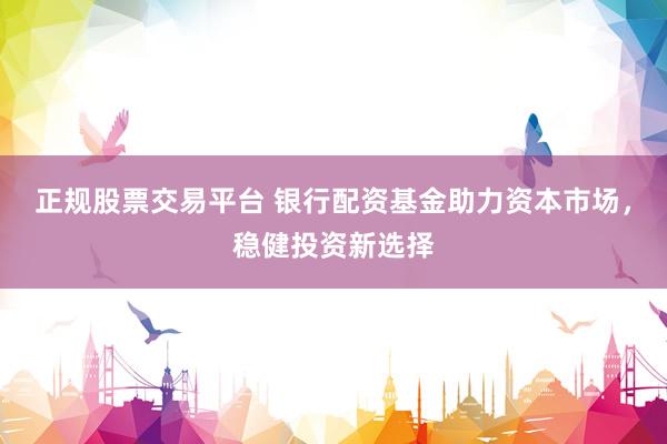 正规股票交易平台 银行配资基金助力资本市场，稳健投资新选择