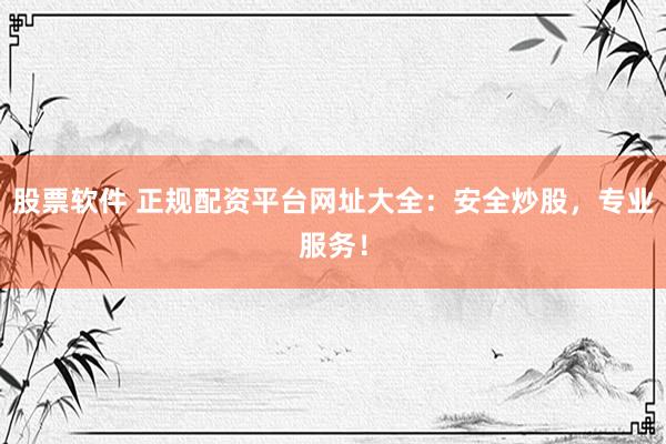 股票软件 正规配资平台网址大全：安全炒股，专业服务！